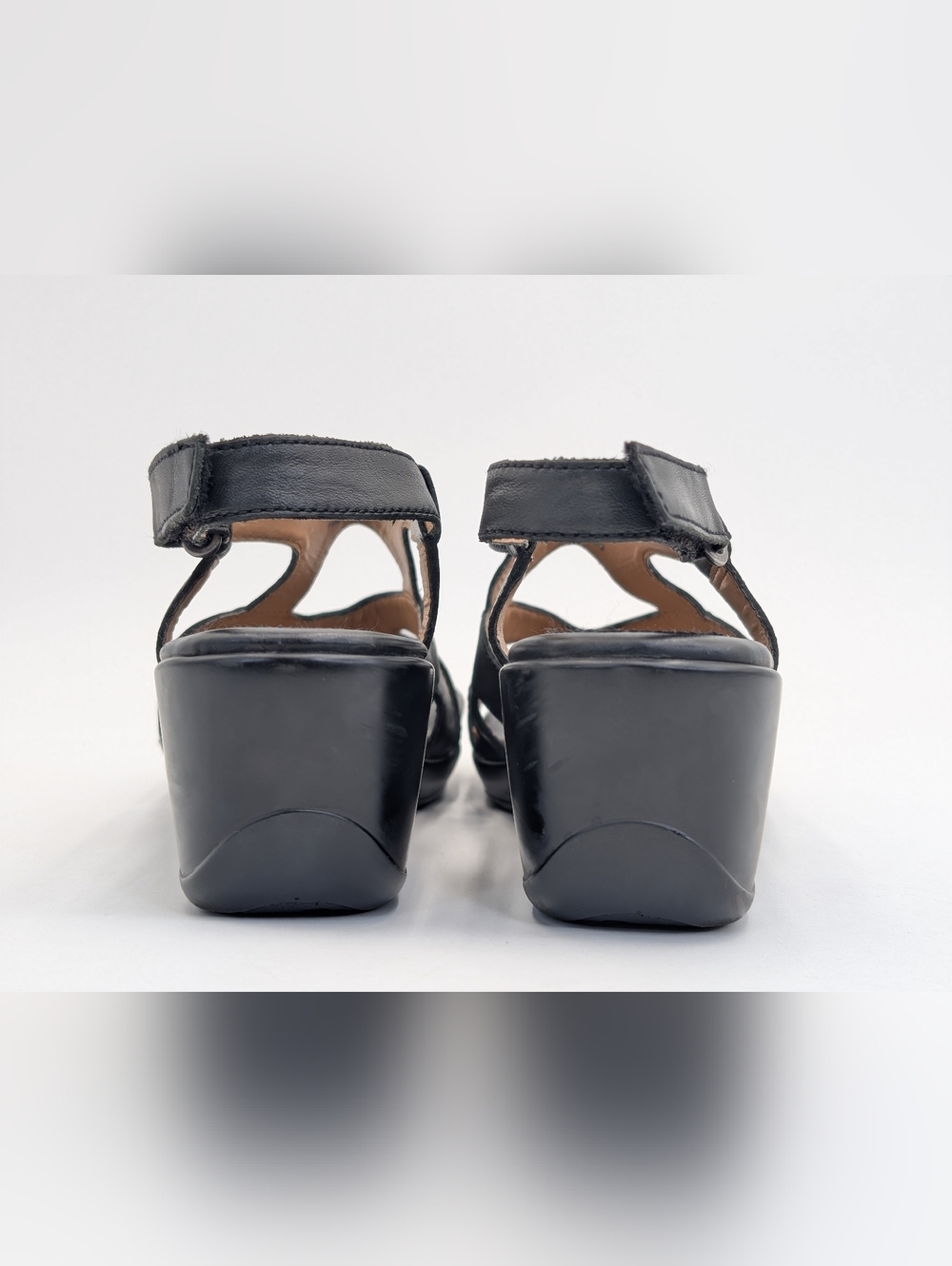 Naturalizer Tanner Size 7.5M Genuine Black Leather Ergonomic Footbed Slingback - Picture 11 of 16